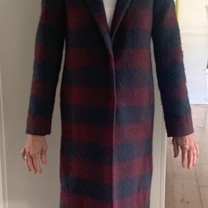 Ann Taylor Plaid Coat/Jacket - Size XS